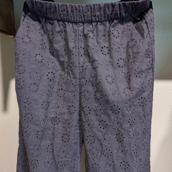 Black Eyelet Pants - Picture 2 of 3